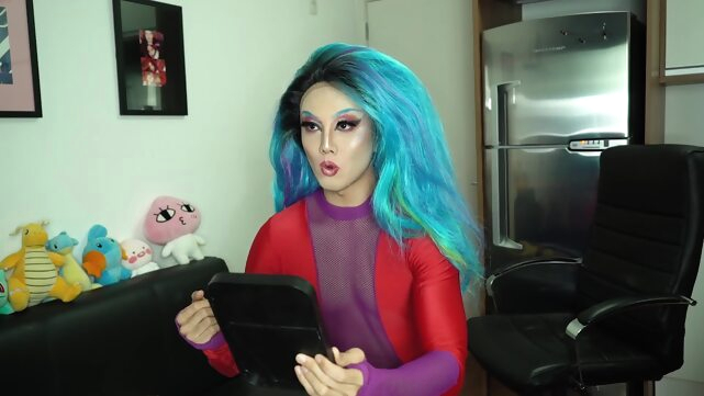 Ele se transformou makeup sissy drag queen